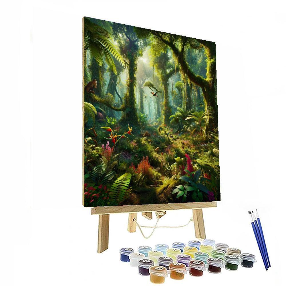 Lush Rainforest Expedition Paint By Color