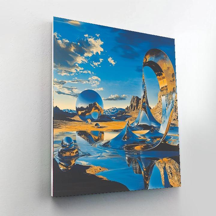 Salvador Dali Inspired Dali's Surreal Melting World  DIY Paint By Numbers