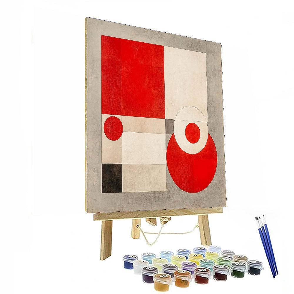 Kazimir Malevich Inspired Harmony In Form  Number Painting