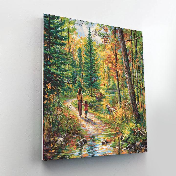 Mommy And Me In Nature DIY Paint By Numbers