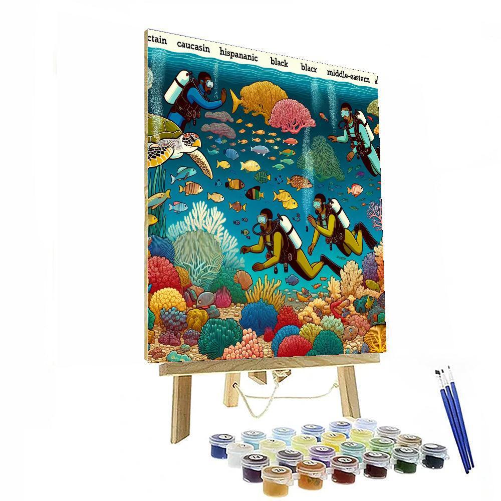 Undersea Exploration Team Paint By Numbers Kits