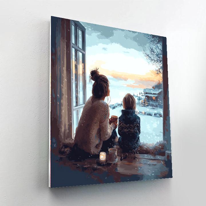 A Cozy Family Evening Paint By Color