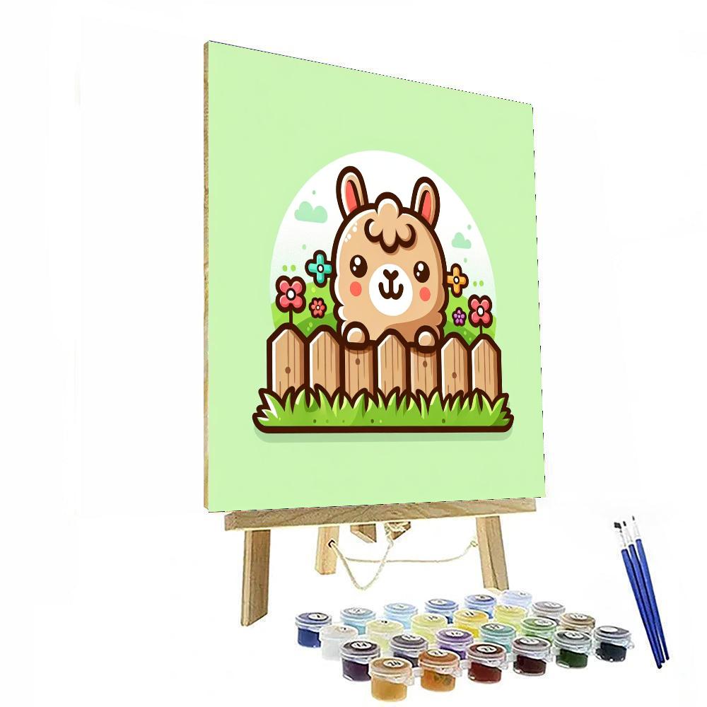 Curious Llama Paint By Color