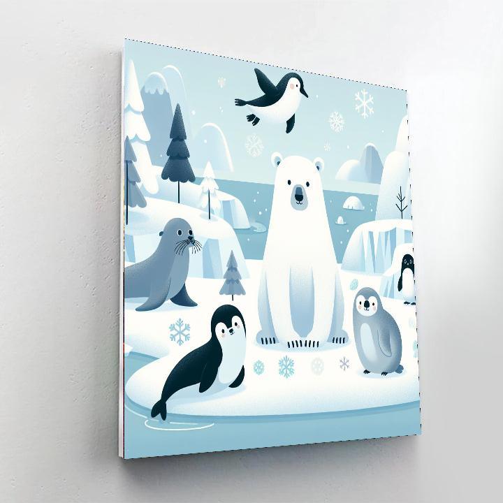 Peaceful Polar Paradise Paint By Color