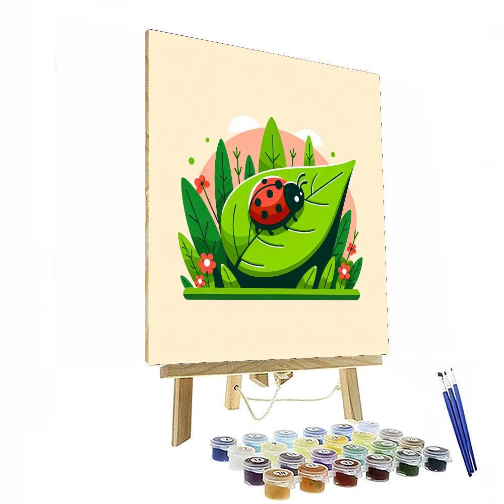 Cute Ladybug Paint By Color