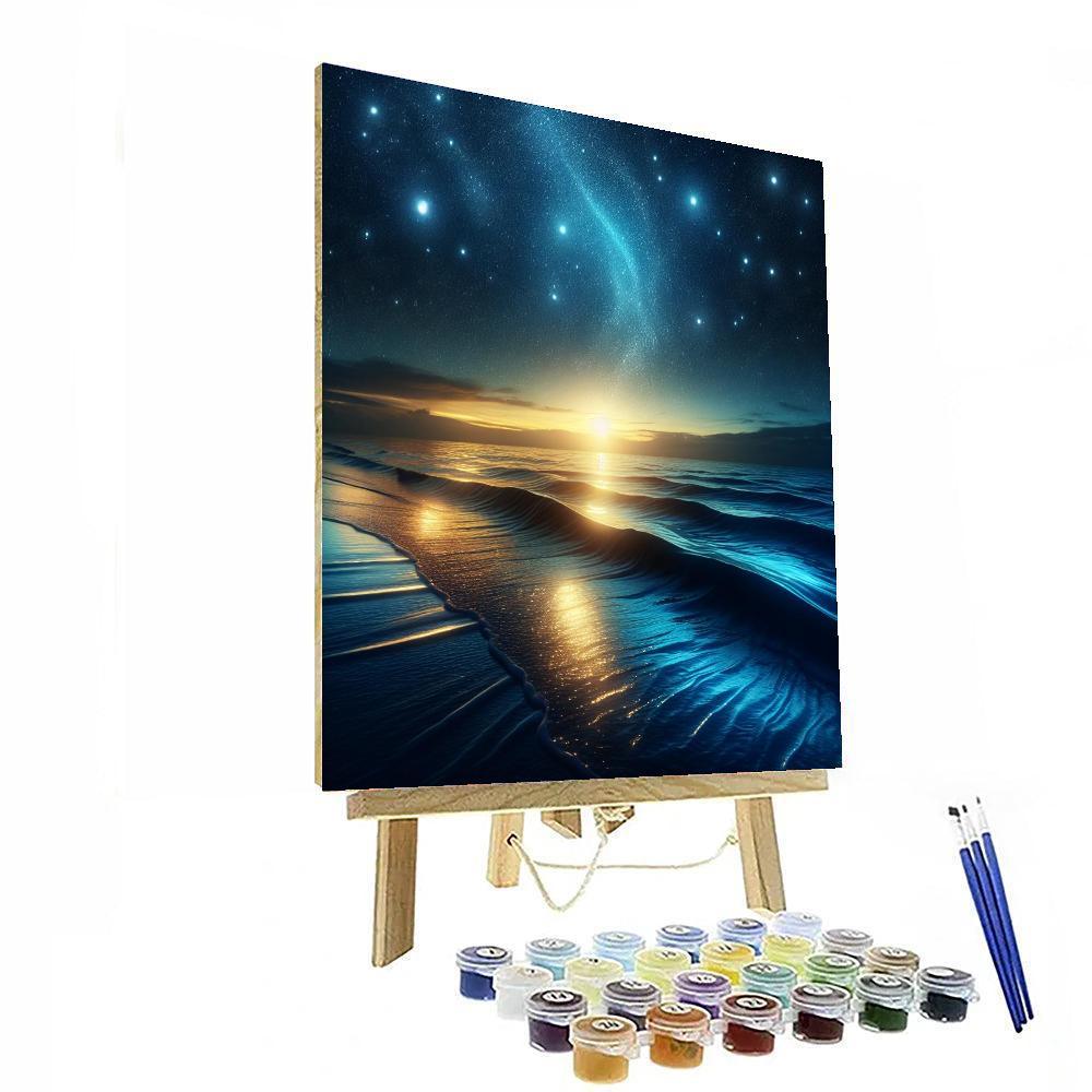Mystic Ocean Nightfall Painting Number Kit