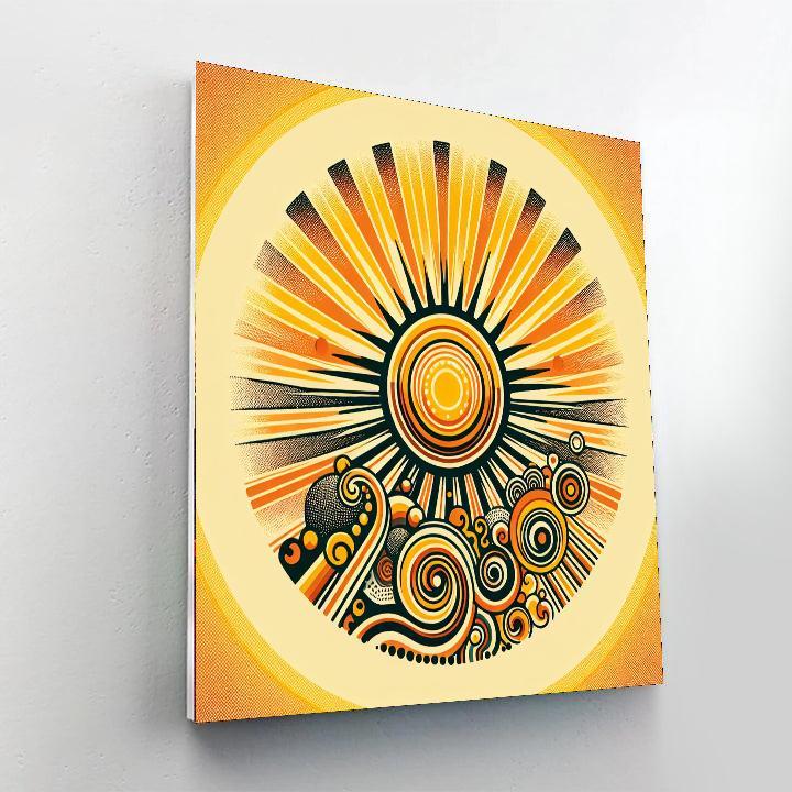 Retro 70s Sunshine Paint By Numbers