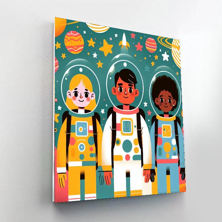 Space Adventure Astronauts Paint By Numbers Kits