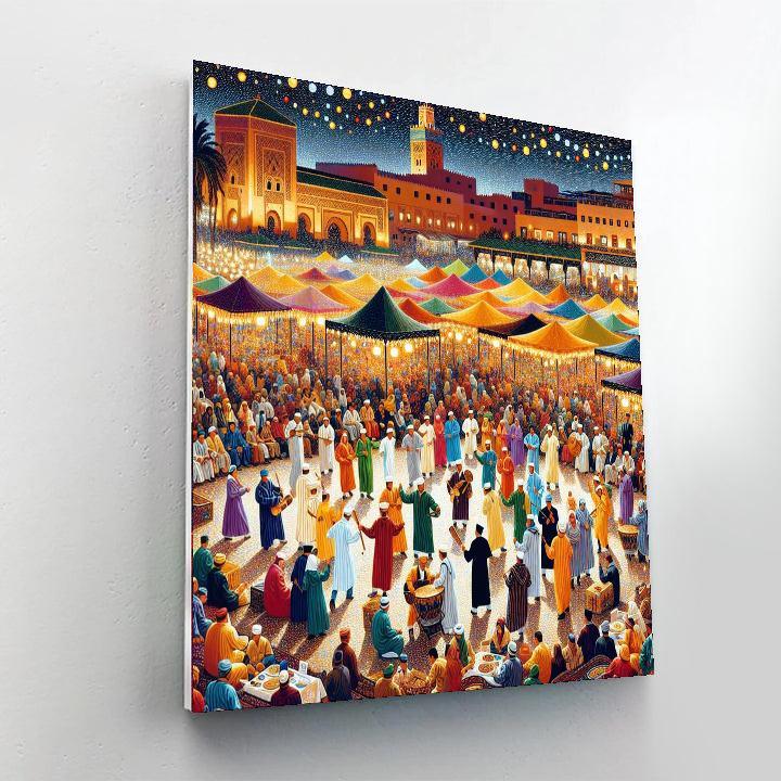 Marrakech Popular Arts Festival - Morocco Paint By Numbers Art