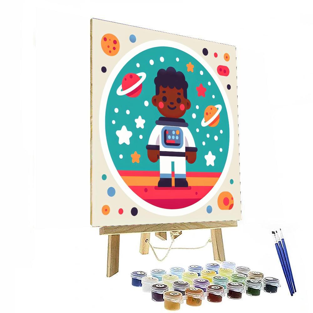 Space Cadet's Adventure Paint By Numbers Art