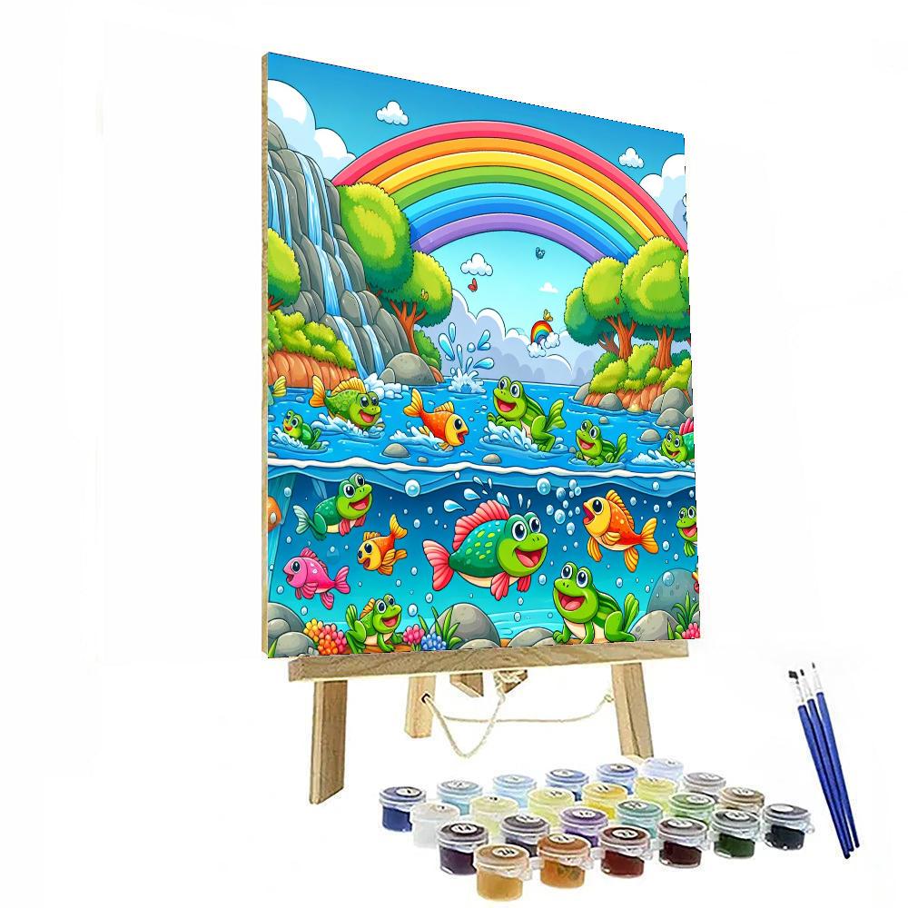 Rainbow River Rapids Number Painting