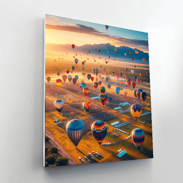 Balloon Fiesta - New Mexico, Usa Paint By Number