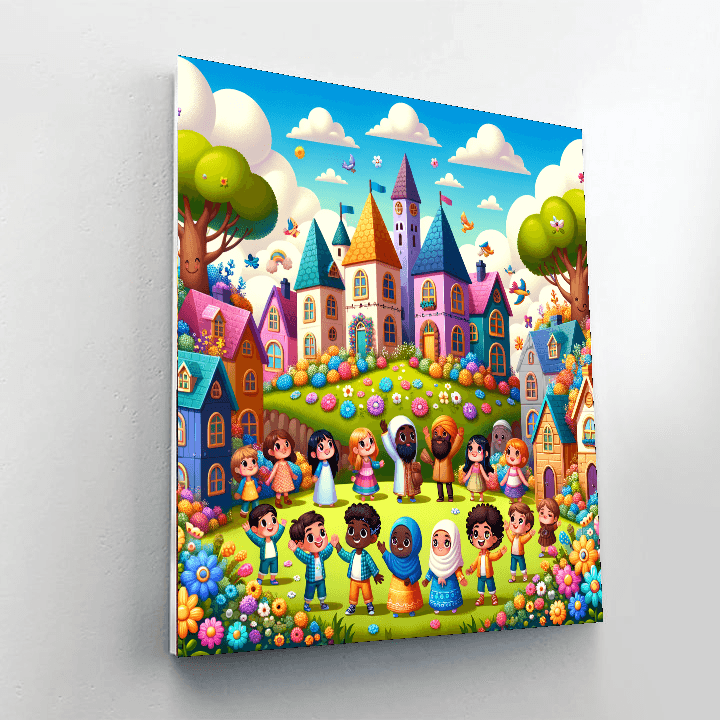 Sweet Fairy Tale Village Paint By Numbers Kits