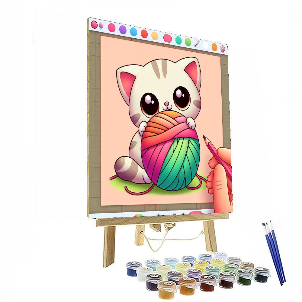 Curious Little Kitten Paint By Number