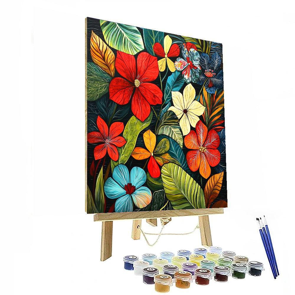 Frida Kahlo Inspired Resilient Bloom  Painting Number Kit
