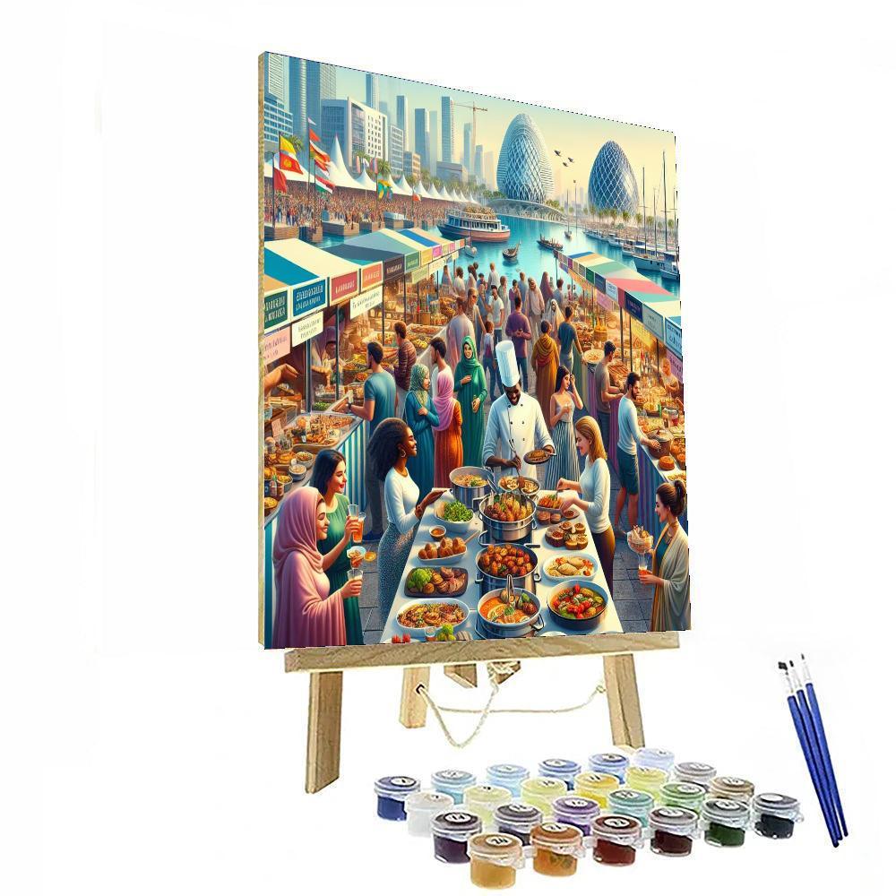 Dubai Food Festival - Uae Paint By Numbers Kits