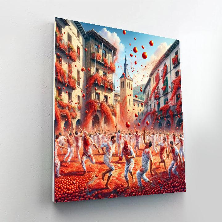 Tomatina Festival - Bunol, Spain Paint By Number