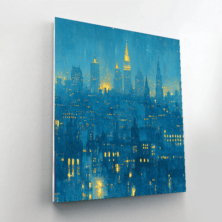James McNeill Whistler Inspired Whistler's Nocturne Cityscape  Paint By Numbers Kits
