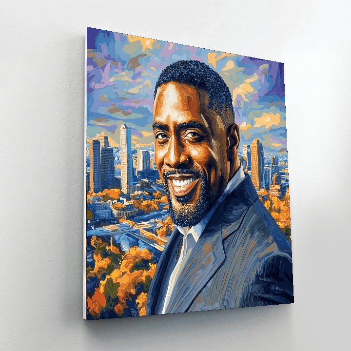 Idris Elba: The Bold Guardian Of Cinema Paint By Numbers