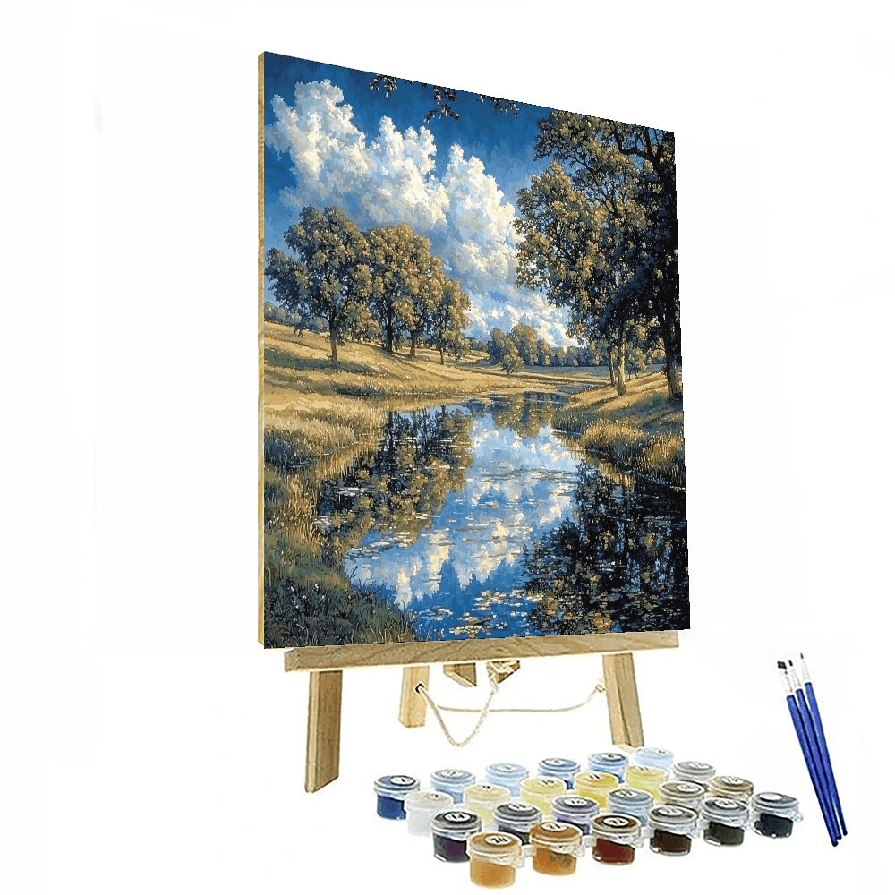 John Constable Inspired Ethereal Reflections  Paint By Numbers