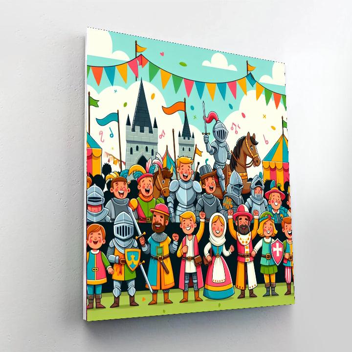 Merry Medieval Merriment Paint By Numbers