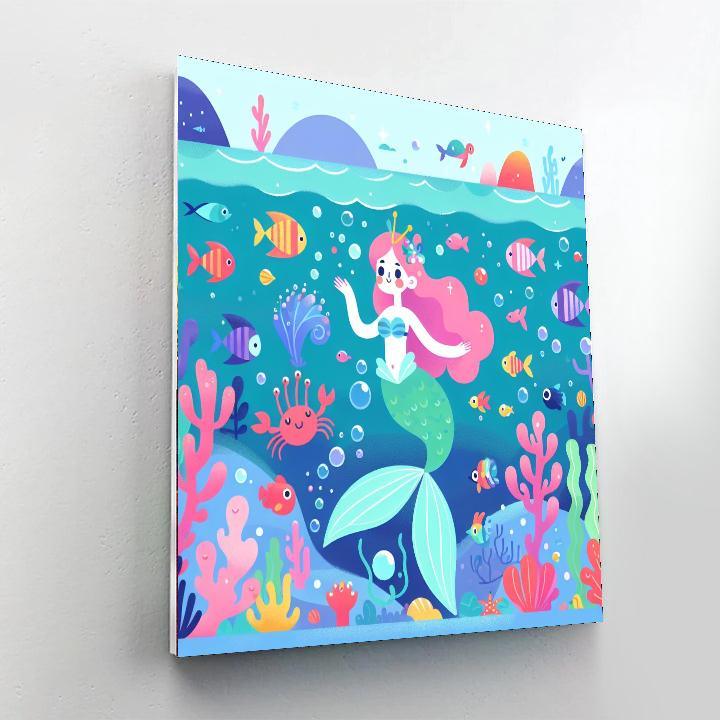 Underwater Mermaid Tale Numbered Painting Kits