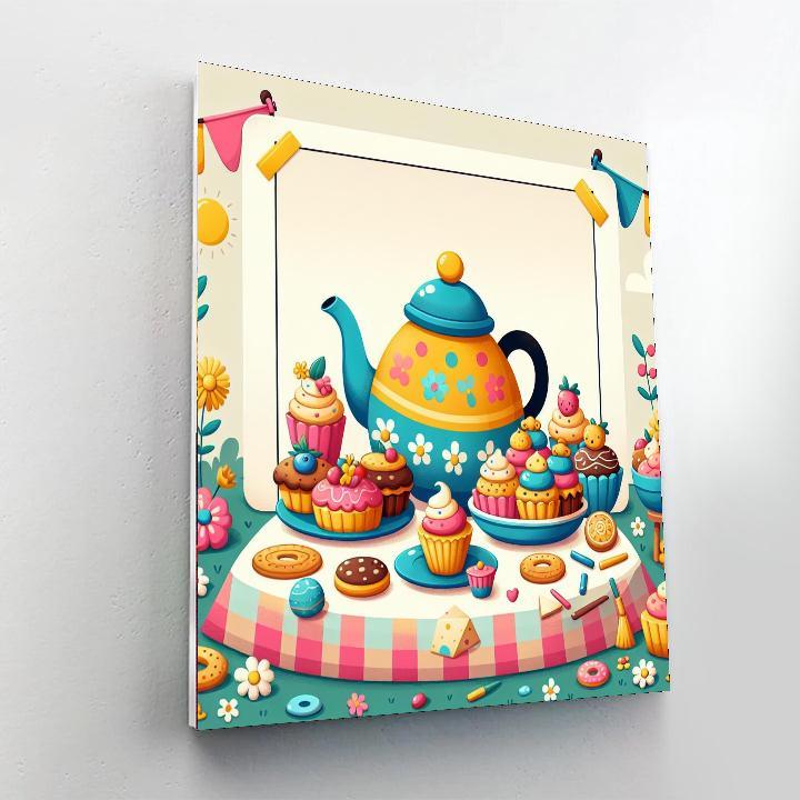 Time For Tea DIY Paint By Numbers
