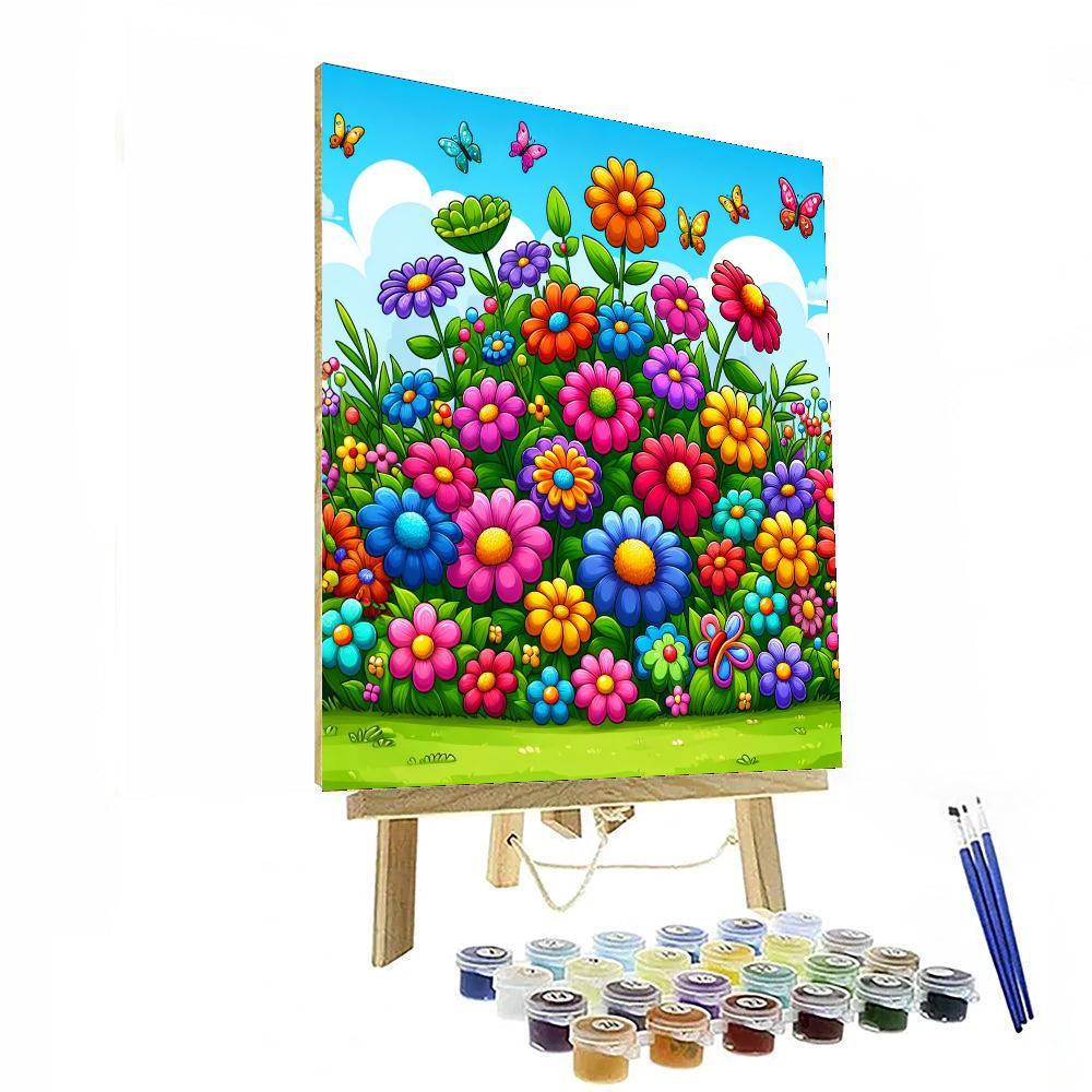 Rainbow Gardens Paint By Numbers Art