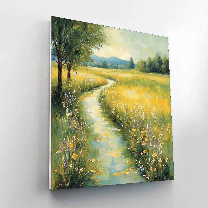 Edgar Degas Inspired Shimmering Meadows  Paint By Numbers