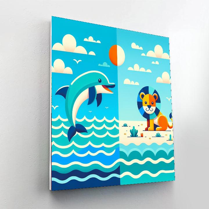 Seaside Serengeti Paint By Numbers Kits