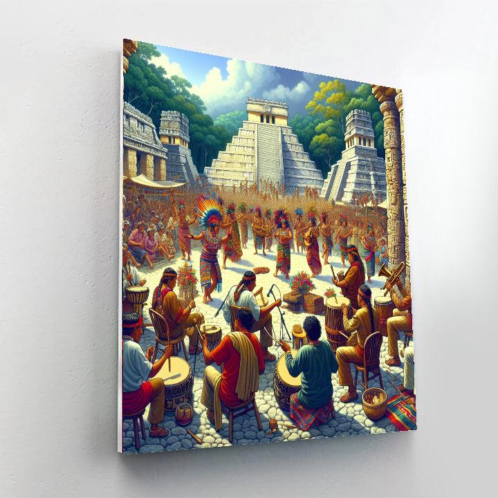 Palenque Festival - Mexico Painting Number Kit