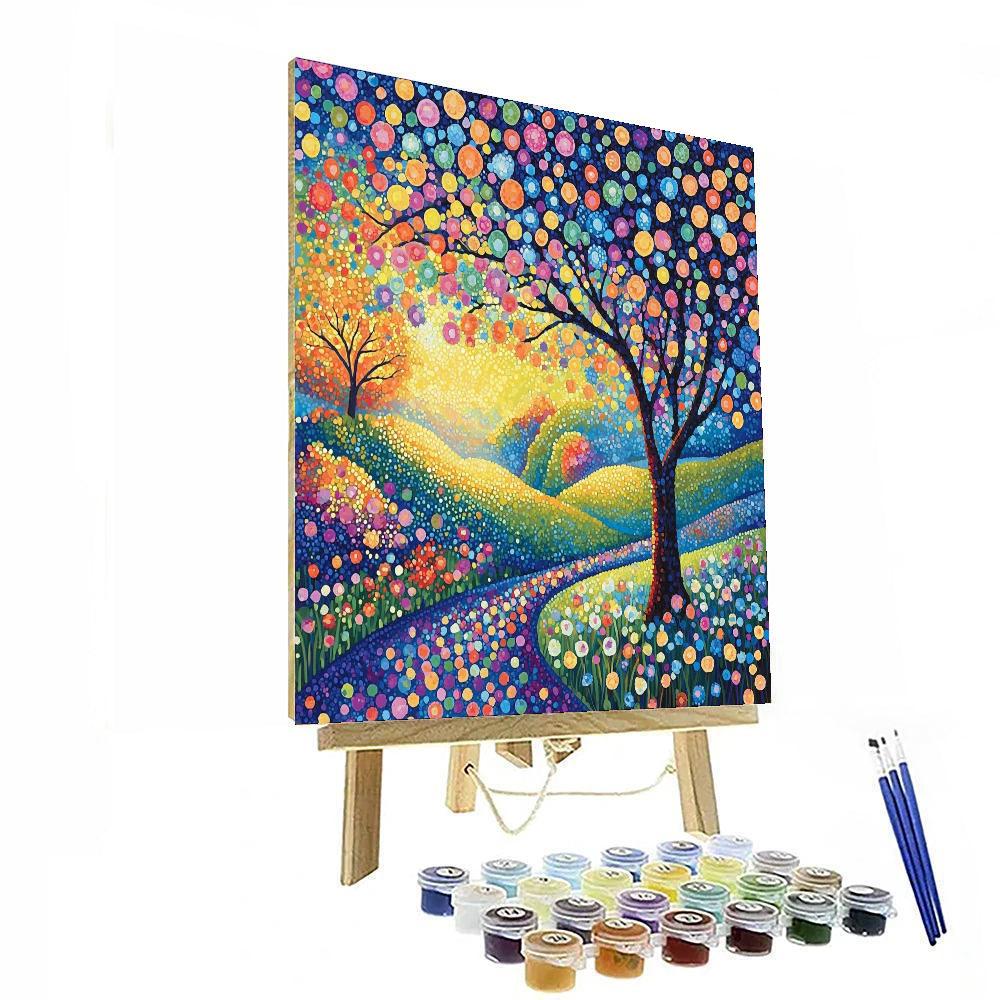 Georges Seurat Inspired Dreamscape Reverie  Numbered Painting Kits