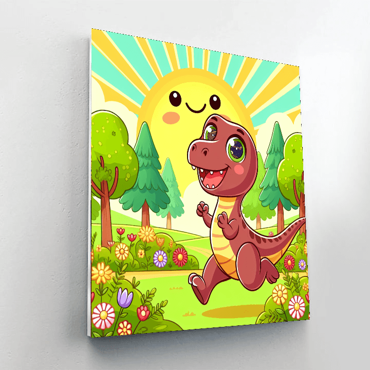 Curious T-rex Paint By Number