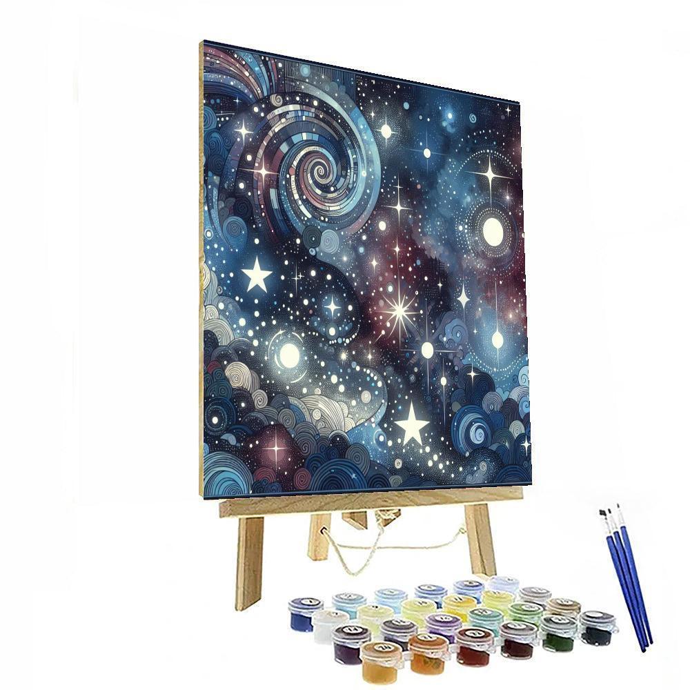 Galactic Starry Dream Paint By Numbers Kits