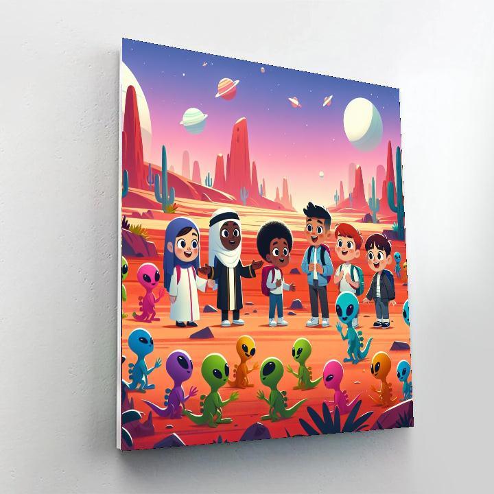Alien Planet Discovery Paint By Numbers