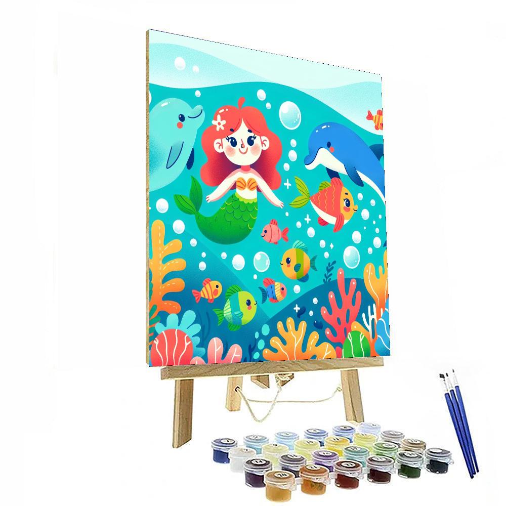 Magical Sea Creatures Painting Number Kit