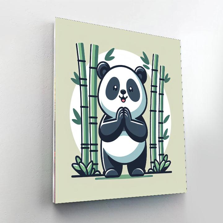Polite Panda Painting Number Kit