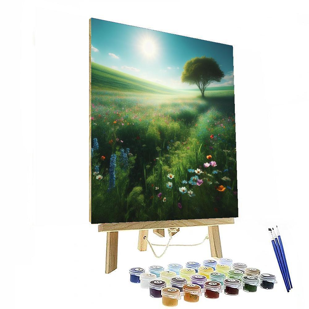 Pastoral Spring Scene Paint By Numbers Art