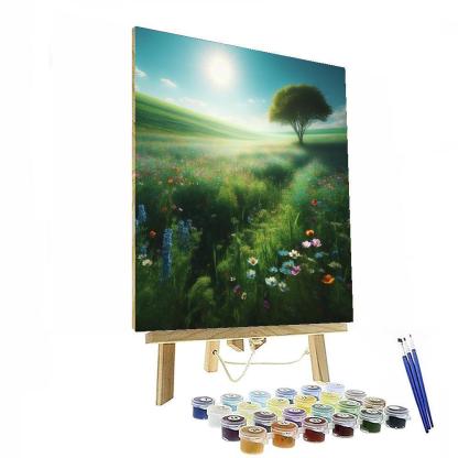 Pastoral Spring Scene Paint By Numbers Art