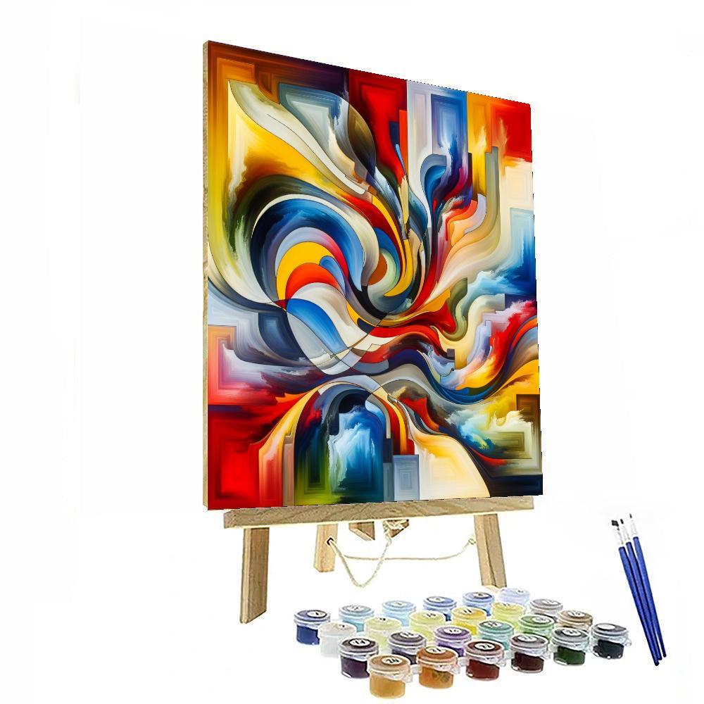 Colorful Abstract Expressions Painting By Numbers Kit