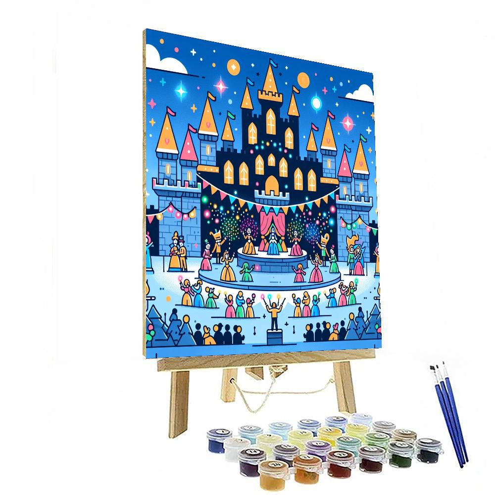 Castle Festival Of Lights Painting Number Kit