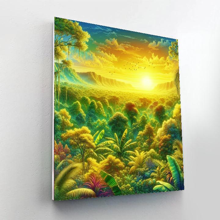Lush Jungle Awakening Paint By Numbers Art