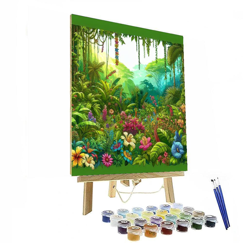 Vibrant Rainforest Hues Paint By Numbers