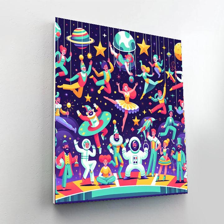 Outer Space Circus Paint By Number