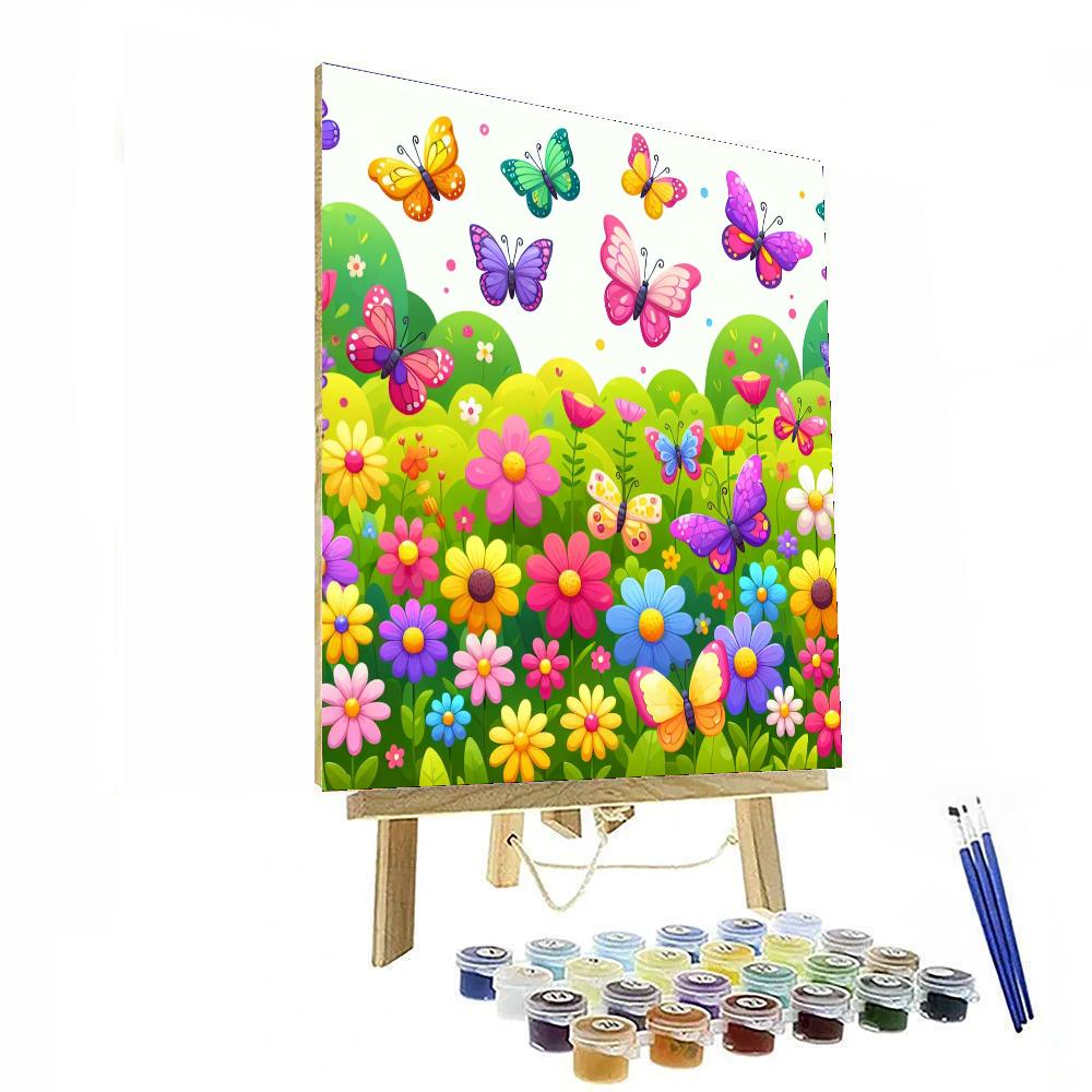 Sunshine Butterfly Garden Paint By Color