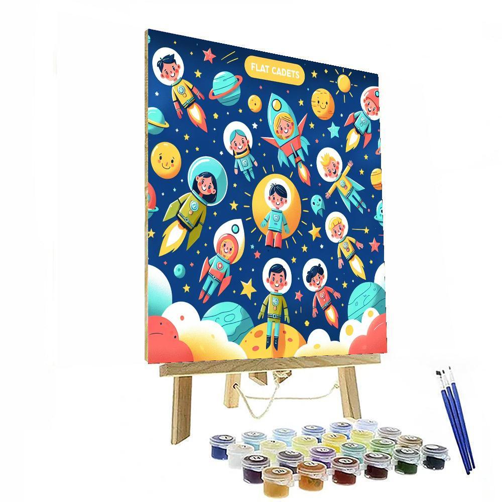 Starry Space Cadets Numbered Painting Kits