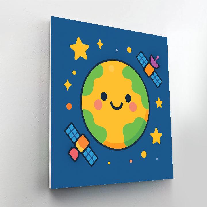 Happy Little Planet Numbered Painting Kits