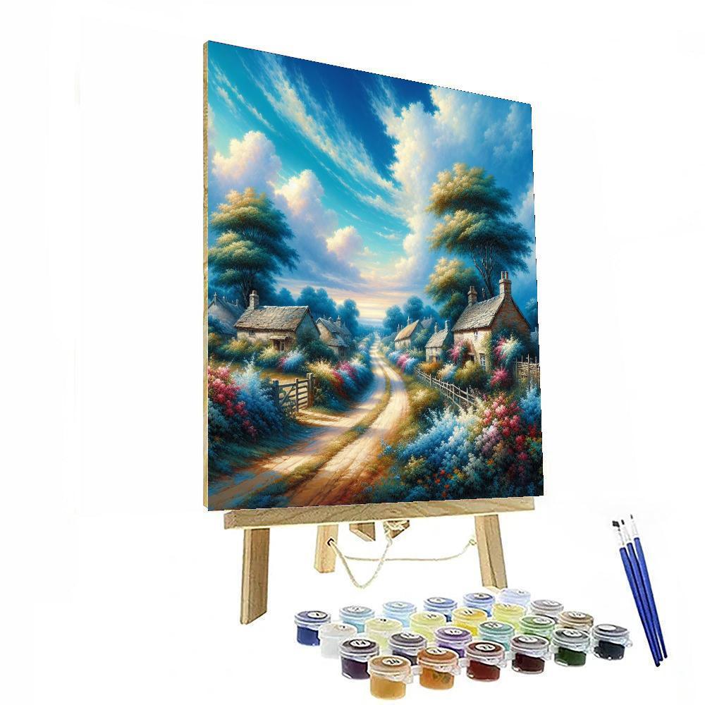 Cozy Countryside Lane DIY Paint By Numbers
