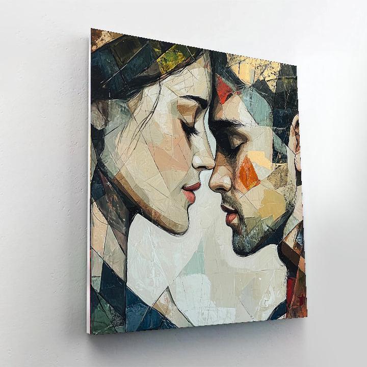Egon Schiele Inspired Expressionist Human Connection  DIY Paint By Numbers
