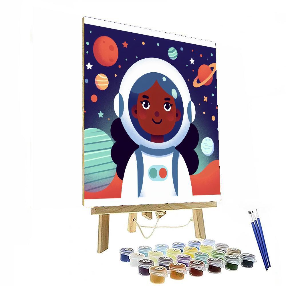 Astronaut's Galactic Odyssey Paint By Numbers Kits